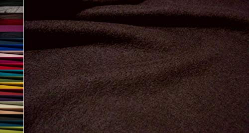 StoffBook DUNKELBRAUN HOCHWERTIG LODEN WALKLODEN STOFF 620G, B447