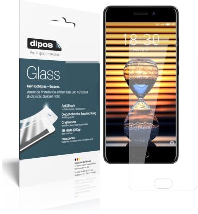 dipos I 2x Screen Protector compatible with Meizu Pro 7 Plus Flexible Glass 9H Display Protection (1x front & 1x back)