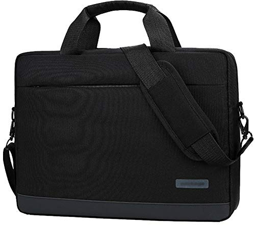 HotYou 15.6 Zoll Laptoptasche Notebooktasche 14-15.6 Zoll, Laptop Tablet Schultertasche 360 Stoßfest Umhängetasche Computer Bag Tasche Wasserdicht mit Schultergurt,Schwarz,15.6 Zoll