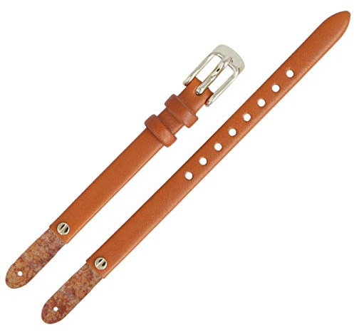 FOSSIL Uhrenarmband 08mm Leder Braun Glatt - ES-4000 | LB-ES4000