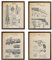 Turnip Designs Gatling Gun Colt Paterson Pistole Repeating Rifle Revolver Patent Poster Machine Gun Military Fans Art Vintage TDP236