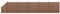 neu.holz WPC Gartenzaun mit abgeschrägtem Zaunelement 183x973cm Braun Sichtschutz Windschutz Lamellenzaun Zaun Schrägelement