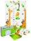Humbi Spielmatte Baby Krabbelmatte Faltbarer XPE-Schaumstoff Doppelseitig Wasserdicht Größe 120x180x1cm Teppich Babymatte rutschfest Tragbar (Giraffen/Tiere)