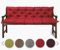 sunnypillow Bankauflage Stuhlkissen Bankkissen 200 x 50 x 50 cm Sitzkissen und Rückenkissen für Hollywoodschaukel Polsterauflage Auflage für Gartenbank viele Farben und Größen zur Auswahl Rot