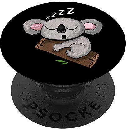 PopSockets Niedliches Koala Bär schlafendes Bärchen mit Bambus Tiere PopSockets mit austauschbarem PopGrip