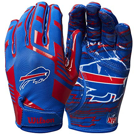 Wilson NFL Stretch Fit Fußballhandschuhe – Erwachsene, Buffalo Bills