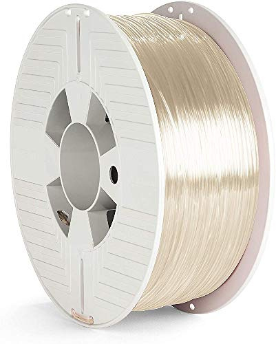 Verbatim PET-G Filament 1,75mm 1kg Transparent 3D Drucker Filament | PET-G Filament 1,75 mm für robuste, langlebige 3D Drucke mit hoher Schlagfestigkeit und exzellenter Druckqualität