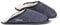 Fellhof Lammfell Hausschuh TRENDY FILZ Damen Herren Fell Pantoffeln mit rutschfester Sohle für Winter & Sommer Hausschuhe aus ECHTEM Lammfell Naturprodukt atmungsaktiv (40/41 blau melange)