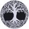 Baum des Lebens YGGDRASIL Aufnäher Wikinger Weltenbaum Aufbügler Viking Patch zum aufbügeln/annähen | nordischer Lebensbaum Tree of life Wikinger Geschenk Applikation | 60x60mm
