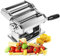 Pasta Maker Machine - Heavy Duty Steel Construction - 150 Roller with Pasta Cutter - 7 Adjustable Thickness Settings, Hand Crank and Instructions