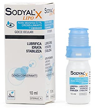 Omisan SODYAL X LIPO konservierungsfreie Augentropfen mit 0,15% Hyaluron und Liposomen 10 ml