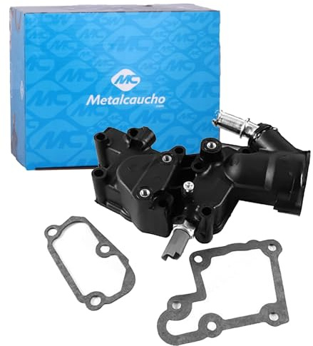 Metalcaucho Thermostat Kühlmittel Kühlwasserthermostat mit Sensor ohne Thermostat für FIAT QUBO (225) FIORINO Kasten/Kombi (225) Fiorino MPV (225) passend für PEUGEOT 206 Schrägheck (2A/C) 207 307 SW