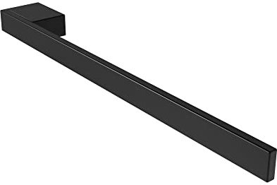veau | Porte-serviettes Jörn pour lavabo, noir, aluminium, longueur : 400 mm, hauteur : 25 mm, profondeur : 50 mm