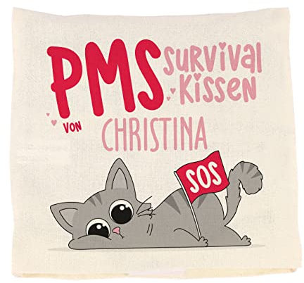 Lustapotheke® Personalisiertes Kirschkernkissen mit lustigen Design PMS Survival