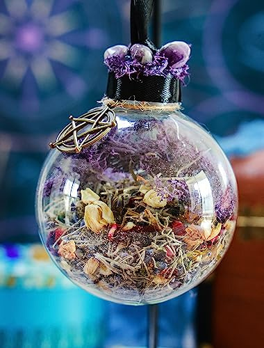 Witches Ball Divination Necromancy Protection Balls Altar Tools Goddess Spell Jar Collection Witches Blessing for Protection from Evil Banish Negative Energy Deflect Psychic Attacks