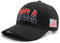 VPTMRP USA Cap American Flag Embroidered Baseball Cap, Schwarz, M-L
