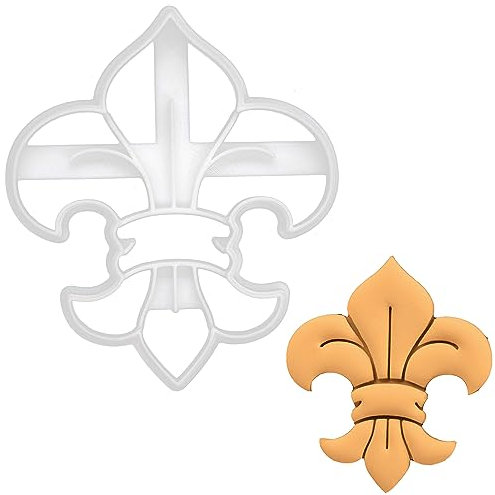 BAKERLOGY Emporte-pièce Fleur de Lys - Conception détaillée d'emporte-pièces pour la pâtisserie et l'artisanat, adaptée au fondant, à la pâte, à l'argile