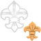 BAKERLOGY Emporte-pièce Fleur de Lys - Conception détaillée d'emporte-pièces pour la pâtisserie et l'artisanat, adaptée au fondant, à la pâte, à l'argile