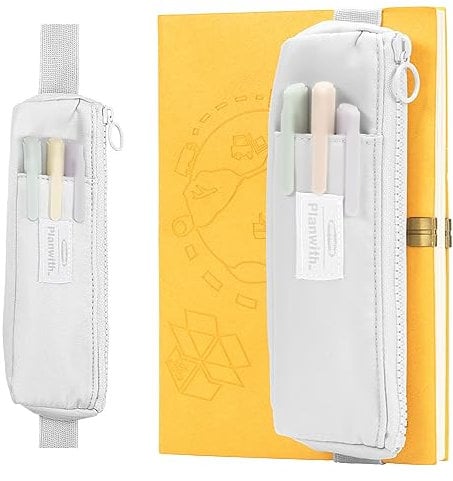 FedermäPpchen Klein, Stifthalter Notizbuch, MäPpchen Klein mit Verstellbarem Gummiband, StiftemäPpchen füR TagebüCher Schule ZubehöR