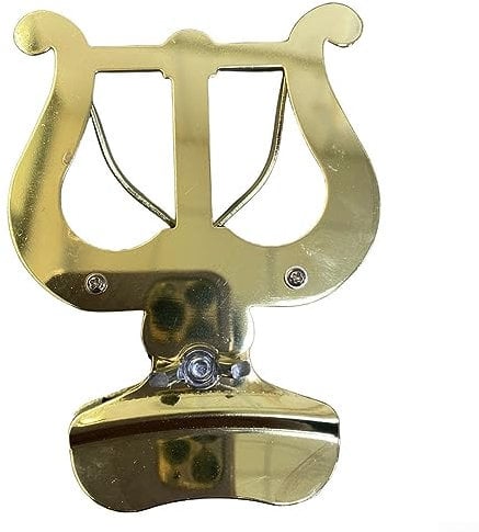 DAZZLEEX Posaunen-Clip-Notenhalter, Marsch-Notenhalter, Ständer für Trompete, Kornett, Flügelhorn, Klemmglocke, Lyra-Notenständer