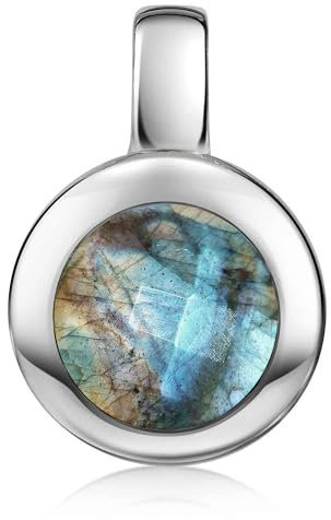 Materia Damen Schmuck Silber 925 mit Labradorit Stein KA-140-Labradorit_ohne Kette