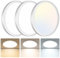 libtit Led Deckenleuchte 15W,18CM Flach Deckenlampe Rund,1500Lm Hell Warmweiss 3000K Neutralwei 4000K Kaltweiss 6500K,Klein Modern Badlampe für Decke Flur Küche Badezimmer