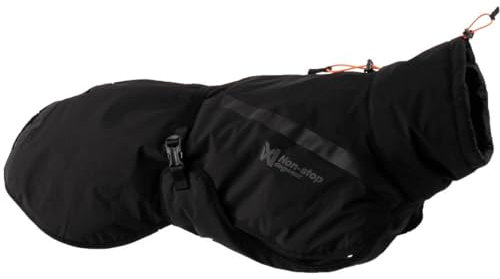 Non-stop dogwear Trekking Isolierte Wasserdichte Hundejacke Größe Large, X Large Schwarz Polyester-Mischung Winter Minimalistisch Kapuze Outdoor