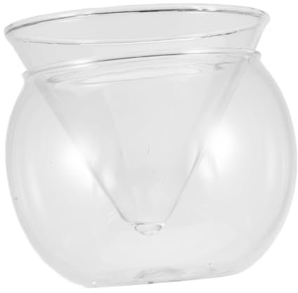 IMIKEYA Stemless Martini Glasses with Chiller Set Cocktail Glasses Set Glass Caviar Chiller Server Set with Server Bowl Cocktail Glass with Ice Holder for Martini Wine Cocktail Margarita