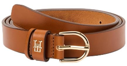 Tommy Hilfiger Damen Gürtel Essential Effortless aus Leder, Braun (Cognac), 75 cm