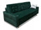 IMPAR24 Schlafsofa Bali, Sofa mit Schlaffunktion und Bettkasten, Klappsofa, Schlafcouch 213 x 94 x 93 cm, Couch in Veloursstoff, Farbe: Grün