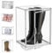 Kensbro Schuhboxen Stapelbar Transparent 40x25x30 cm Acrylbox mit Magnetisch Tür Handtaschen Aufbewahrung Multifunktional Display Case für Handbag Kosmetik Schuhe Bücher