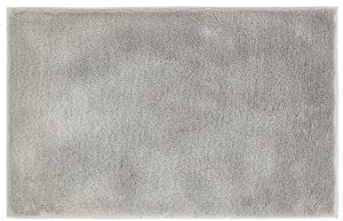 andiamo Badematte rutschfest Florida - Badezimmerteppich weich und flauschig - Badteppich rutschfest waschbar Duschvorleger Badvorleger für Badezimmer 50 x 80 cm grau