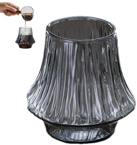 Tasses en verre | Tasses à thé et café en forme de montagne | Tasses à café glacé en verre de grande capacité, tasse à lait pour lait, café, cappuccino, expresso