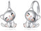 Katze LeverBack Ohrringe für Damen 925 Sterling Silber Katze Ohrringe für Mädchen Katze Schmuck Geschenk