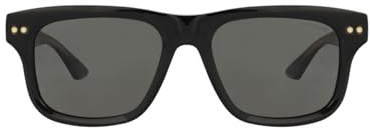 Montblanc MB0319S Brille, Black-Black-Smoke, 55 für Herren, Schwarz-Schwarz-Rauch, 55