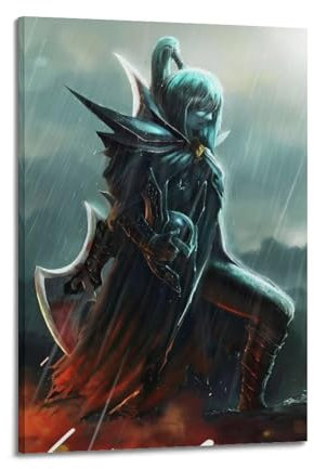 TWFSRXVWTS Dota 2 Videospiel-Poster, Phantomschleier, Poster, dekorative Malerei, Leinwand, Wandposter und Kunstdruck, moderne Familienschlafzimmer-Dekoration, Poster, 60 x 90 cm