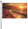 Gartenfahne Steine Am Meer Flaggen Premium Fahne Langlebige Flag Für Outdoor Garten Paraden 152X90Cm