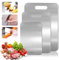 Set di 3 taglieri in titanio, in acciaio inox S316, tagliere per carne, frutta, verdura