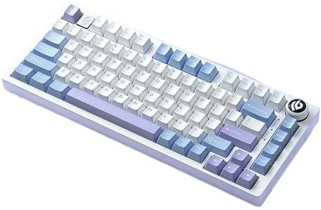 XXINGYULI Hi75 Tastiera meccanica al 75% Gaming Wired RGB Hot-Swap Personalizzabile Design della guarnizione in alluminio 81 per giocatori PC(Ice green Switch)