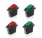 Switian Lot de 4 Interrupteurs Bateau KCD1 IP67 3 Broches LED Rouge/Vert - 250V/6A 125V/10A - Haute Durabilité pour Marine, Industriel & Électroménager
