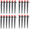 Naisfei 20 Pcs Water Irrigation Drippers, 8 Holes Adjustable Drip Emitters Micro Flow Drip Irrigation 360 Degree Watering System for Vegetable Garden, Garden, Greenhouse