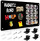 Raweao Starke Magnetisch Tafel für Wand, kleine A3 Magnettafel zur Souvenir Aufbewahrung, 43.5x29x0.08cm Multifunktionale Magnetische Pinnwand fürs Büro(Schwarz - 1 Stück)