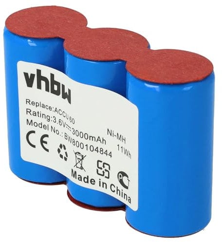 vhbw Akku Ersatz für Gardena Accu45, Accu60, Accu 60 (08800-00.630.00) für Grasschere, Strauchschere (3000mAh 3,6V NiMH)