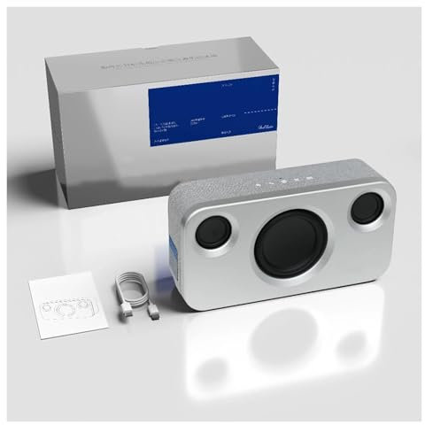 HFDTS Bluetooth Speaker Retro Radio with 5.4 Bluetooth Version, 3.5 20W Bass Unit, Supports Multi-Machine Interconnection, Multiple Playback Methods, for Karaoke