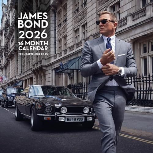 Kalender 2026 James Bond - Wandkalender 30x30 cm