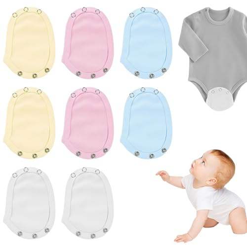 8 PCS Body VerläNgerung Baby BodyverläNgerung VerläNgerung für Baby Body Reiner Baumwollstoff