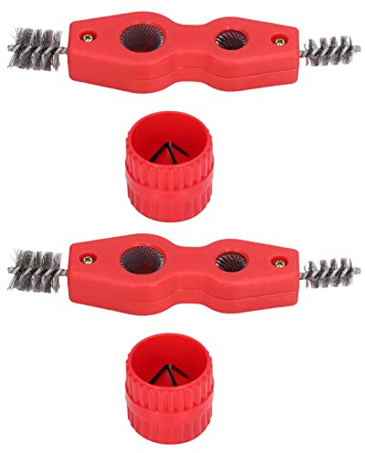 Juego de valor de tubo y escariador de cobre, herramienta de tubo 4 en 1, eficiencia para soldadura, ABS y estructura de acero con 15 mm y 20 mm