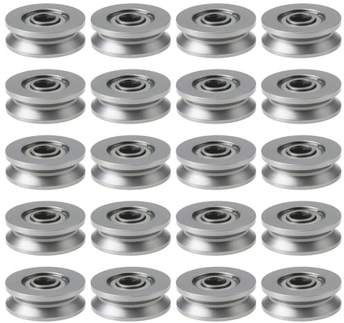 AS Axis Spindleon 20 Stück V623ZZ V-Nut-Kugellager mit Abgedichteter Führungsrolle 12 X 3 X 4 Mm