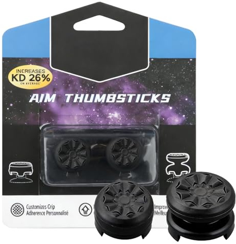Manopole per pollice per controller PS4 PS5, levette in silicone per joystick a vita alta e media altezza, accessori per Playstation 4 5 FPS per aumentare il comfort e migliorare la precisione, 2