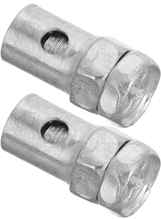 CIYODO 2pcs Motorcycle Throttle Cable Ends Stopper Clamps for Go Kart ATV Brake Cable Repair Kit Compatible with Gy6 Mini Off-Road Bikes